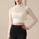 thumbnail image 5 of Tops deportivos,Camiseta informal de manga corta con capucha para mujer, cuello en V, mezcla de poliéster suave, ideal para uso diario y en casa, sopatenor, 5 of 9