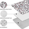 thumbnail image 5 of White and Pink Of Leopard Print Bathroom Rugs Sets 3 Piece,Toilet Cover Set,Absorbent Non Slip Bathroom Mats Sets with U-Shaped Contour Rug Toilet Rug Set, 5 of 5