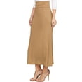 thumbnail image 3 of Doublju Women's High Waist Flared Maxi Skirt or Tube Top Dress with Plus Size, 3 of 4