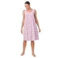 thumbnail image 2 of Aria Women's Sleeveless 100% Cotton Nightgown, Sizes XS-5X, 2 of 6