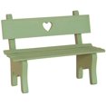 thumbnail image 1 of Mini Wooden Garden Bench Porch Chair Miniature Landscape Ornament for Photo Booth(Green), 1 of 4