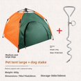 thumbnail image 1 of CLS Portable Pet Camping Cot with Automatic Tent & Classic Dog Stake – Foldable, Moisture-Proof Elevated Bed for Small to Medium Dogs/Cats, Detachable Design for Easy Cleaning & Outdoor Travel Comfort, 1 of 6