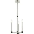 thumbnail image 3 of 3 Light Brushed Nickel Chandelier with Steel base material, 3 of 7
