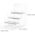 thumbnail image 4 of HUGFEGWE Acrylic Handbag Purse Shelf Clear Wallet Display Stand Purse Display Stand Retail Store Holder Shelf Cosmetic Display Racks 4-Tier Transparent CJB91-136239, 4 of 9