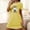 Yellow, variant on Cxenplz Women's Nightgown Sleepwear Soft Casual Sleepshirt Short Sleeve Halloween Printed Nightshirt Cute Lounge Pajama T Shirt Dress on Clearance