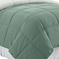 thumbnail image 4 of Veria Microfiber Twin Comforter with Stitched Block Pattern The Urban Port, Orange, 4 of 5