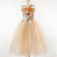 thumbnail image 5 of Vestido de tul con tutú de hada para niña, vestido de princesa para boda, fiesta de cumpleaños, disfraz de hada elegante con corona, 5 of 5