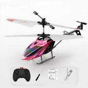 Remote Control Helicopter Mini Gyroscope RC Helicopters LED Light for Indoor to Fly for Kids and Beginners, Red