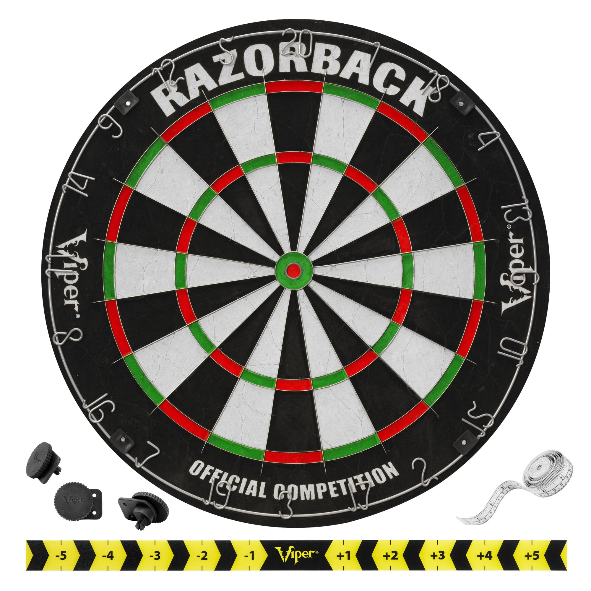 ダーツ da-ma DMI Sports Bandit Staple-Free Bristle Dartboard with Steel