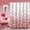 Coeur Rouge Qui Tombe, variante sur Rideau de Douche de la Saint-Valentin, Rideau de Salle de Bain Romantique Cœur d'Amour Rouge Pailleté Tissu Imperméable Lavable en Machine avec Crochets, 72 Pouces Lx72 L