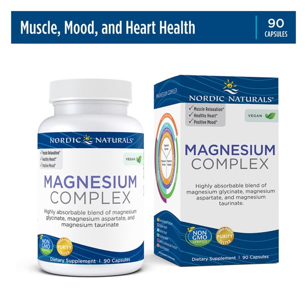 Nordic Naturals Magnesium Complex, 225 Mg, 90 Ct