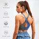 thumbnail image 4 of TFixol Sujetador deportivo para mujer acolchado elástico de secado rápido transpirable espalda cruzada empalmado, 4 of 8