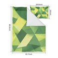 thumbnail image 5 of Green and Yellow Modern Art Geometric Duvet Cover and Pillowcase Set for Single Bedding, Bedroom Accessories for Kids Teens, 5 of 5