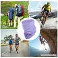 thumbnail image 3 of Unique Bargains 1 Pc Neck Gaiter Ice Silk Solid Scarf Mask Bandana Light Purple, 3 of 5