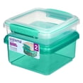 thumbnail image 3 of Sistema Klip It Lunch Plus with Sandwich Plastic Food Storage Containers, Set of 2, 3 of 6
