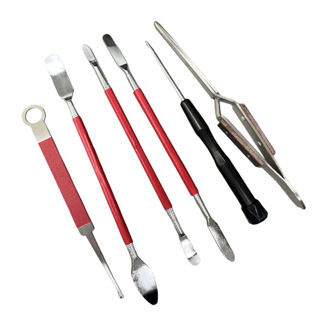Juego de herramientas de reparación de accesorios profesionales Fácil de usar Mantenimiento conveniente Portátil 6 uds rojo kusrkot Reparación de saxofones