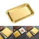 thumbnail image 3 of Bandeja rectangular para servir Plato para ensalada Plato para servir Plato para aperitivos Platos para servir pequeño y dorado, 3 of 8
