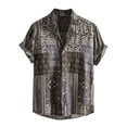 thumbnail image 2 of ALLLIST Collared Men's Shirts Big And Tall Short Sleeve Hawaiian Button Down Shirts Casual Clothes for Men, 2 of 9