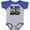Baseball Heather and Royal, variant on Inktastic Eat, Sleep, Muay Thai, Repeat Boys or Girls Baby Bodysuit
