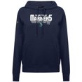 thumbnail image 2 of Women's Levelwear Navy Seattle Mariners Adorn Retro 3D Pullover Hoodie, 2 of 3