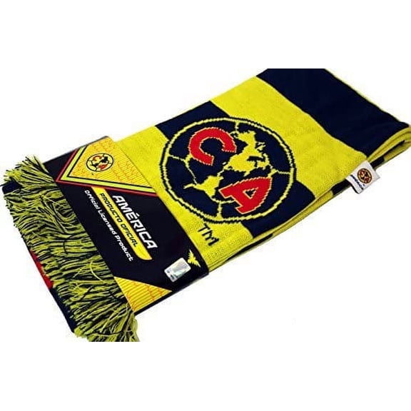 Club America by Rhinox Unisex Scarf, Yellow