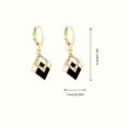 thumbnail image 3 of Gorgeous Rhinestone Rhombus Dangle Earrings - Perfect for Women's Party Look!, 3 of 4