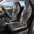 thumbnail image 2 of Garronmavis Front Car Seat Cover Hunting Forest Wolves 2 Pack Breathable Car Seat Cover of 2 Elastic Interior Accessories Easy to Install Universal fit for Most of SUV,Sedan,Trucks, 2 of 7