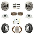 thumbnail image 1 of Transit Auto Front Rear Disc Brake Caliper Rotors Drums Semi-Metallic Pads Shoes Wheel Cylinders and Hardware Kit (11Pc) for Car 1994-1999 Dodge Ram 1500 RWD KC8-100776P, 1 of 11
