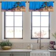 thumbnail image 4 of LALILO Kitchen Curtain Valance Beautiful Night Sky Milky Way Rod Pocket Window Curtain 52"x 18" Set of 2, 4 of 7