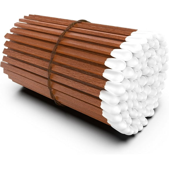 ZIKANI Espresso Stick White Tip Matches 4 Inch Match Refill and Striker 100 Long Matches Short Matches Wooden Matches Bulk Decorative Matchsticks Safety Matches for Cloche Jar Box Fireplace