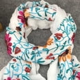 thumbnail image 3 of Jamicy Lightweight Scarves for Women Floral Cotton Scarf for Women Fashion Shawl Wraps Thin Fall Winter Neck Scarves, 3 of 4