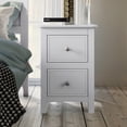 thumbnail image 2 of White Solid Wood Full Bedroom Set with Bed, 2 Nightstands, Dresser & Chest - Complete Furniture Suite for Timeless Design & Storage Solutions, 2 of 9