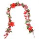 thumbnail image 2 of Billuyoard Navidad bayas artificiales vid temática Navidad planta vacaciones pared ventana colgante decoración interior exterior ornamento Kits de decoración para fiestas, 2 of 6