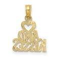 thumbnail image 5 of Auriga Fine Jewelry 14K Yellow Gold Hug and Kisses Charm Pendant for Women (L-15 mm,W-12.25 mm), 5 of 6