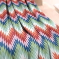 thumbnail image 3 of Colorful Geometric Chevron Pattern Blanket,Comfortable Soft Flannel Throw Blanket,All Season,Warm Lightweight Blankets for Sofa Bed Couch Living Room Chair,60"x80", 3 of 4