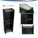 thumbnail image 5 of Mueble BOTIQUIN Gravita NEGRO CON REPISAS DE CRISTAL MDF 70cm alto 24cm largo 15cm fondo, 5 of 6