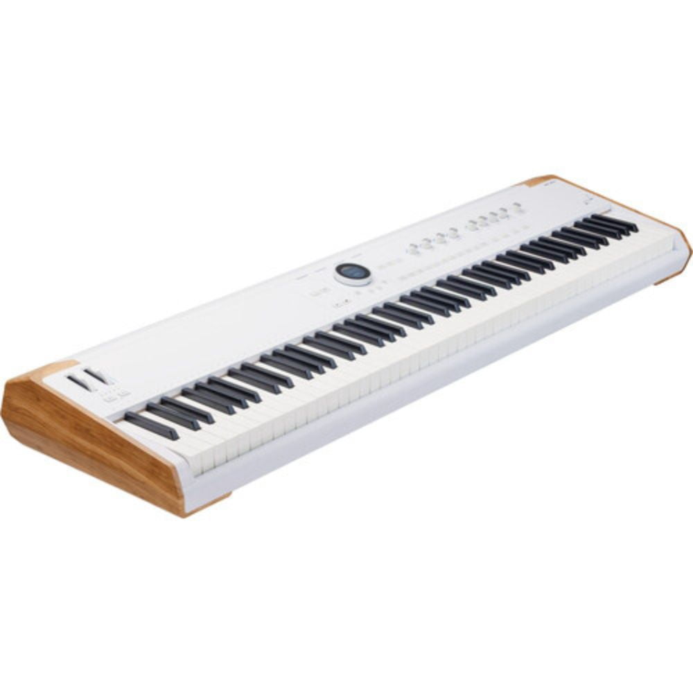 Arturia Astrolab 88 Avant-Garde Stage Keyboard with Analog Lab Pro Integration Bundle with Arturia Wooden Legs for KeyLab 88 MkII and PolyBrute — Adjustable, Sturdy and Elegant Stand