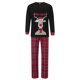 thumbnail image 2 of Pijamas navideños familiares a juego, pelele para bebé/ropa para perro/camisetas con estampado de ciervo y pantalones a cuadros., 2 of 10