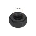 thumbnail image 2 of Tuercas hexagonales Uxcell 1/4-20, tuerca hexagonal de acero al carbono grado 8.8 con óxido negro para tornillo, paquete de 20, 2 of 5