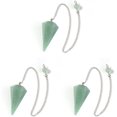 thumbnail image 4 of GFDYREE 3 Pcs un Collier Colliers Pendule Cristaux Collier Pierre Claire Cristal Sourcier Pendentif Cadeau Fille, 4 of 7