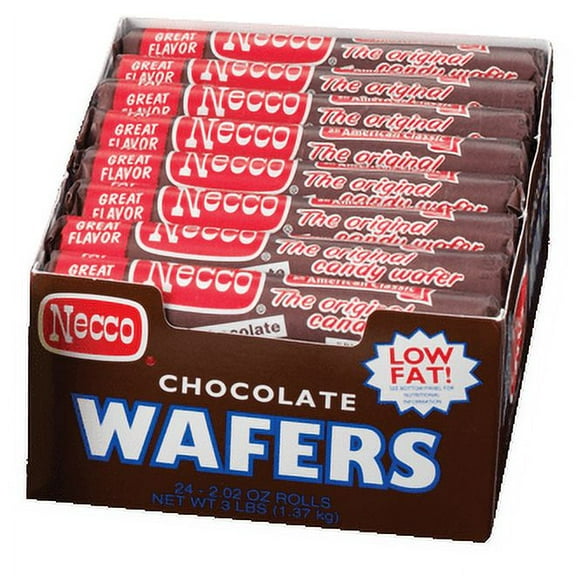 Necco Wafers Candy, Chocolate, 2.02 Oz