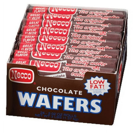 Necco Wafers Candy, Chocolate, 2.02 Oz
