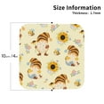 thumbnail image 3 of Bingfone Vintage Watercolor Bee Honey Honeycomb Bee Leather Drinks Coasters With Set Of 6,Suitable For Home Kitchen,Coffee Cup Coasters Home Gift, 3 of 9