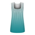 thumbnail image 3 of YUNAFFT Clearance Womens Tank Tops Summer Women's Fashion Solid Color Square-neck Comfortable Loose T-shirt Sleeveless Blouse Casual Tops Discount, 3 of 4
