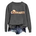 thumbnail image 1 of WEAIXIMIUNG Chandails en Molleton pour Femmes Enseignants Mode Décontractée Couleur Unie Manches Longues Imprimé Lettre Col Rond Chandail à Capuchon, 1 of 5