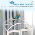 thumbnail image 4 of PawHut Cage à Oiseaux Ouverte de 30 Pouces avec Plateau Amovible, Récipient Alimentaire, 4 of 10