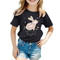 thumbnail image 2 of Chenglor Easter Shirt For Toddler Boys Girls Eggs Hunt Bunny Kids T Shirt #Black 3-4 Years, 2 of 3
