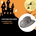 thumbnail image 3 of Silver Rhinestone Cowboy Hat Adult Costume Accessory, 3 of 4