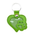 thumbnail image 1 of Dog Hair Collector Keychain Charm Memorial Storage Box, Pet Memorial Gifts, Cat Memory Collector, Heart Paw Shape Pet Fur Keepsake Keyring for Collecting Hair With Button, 1 of 8