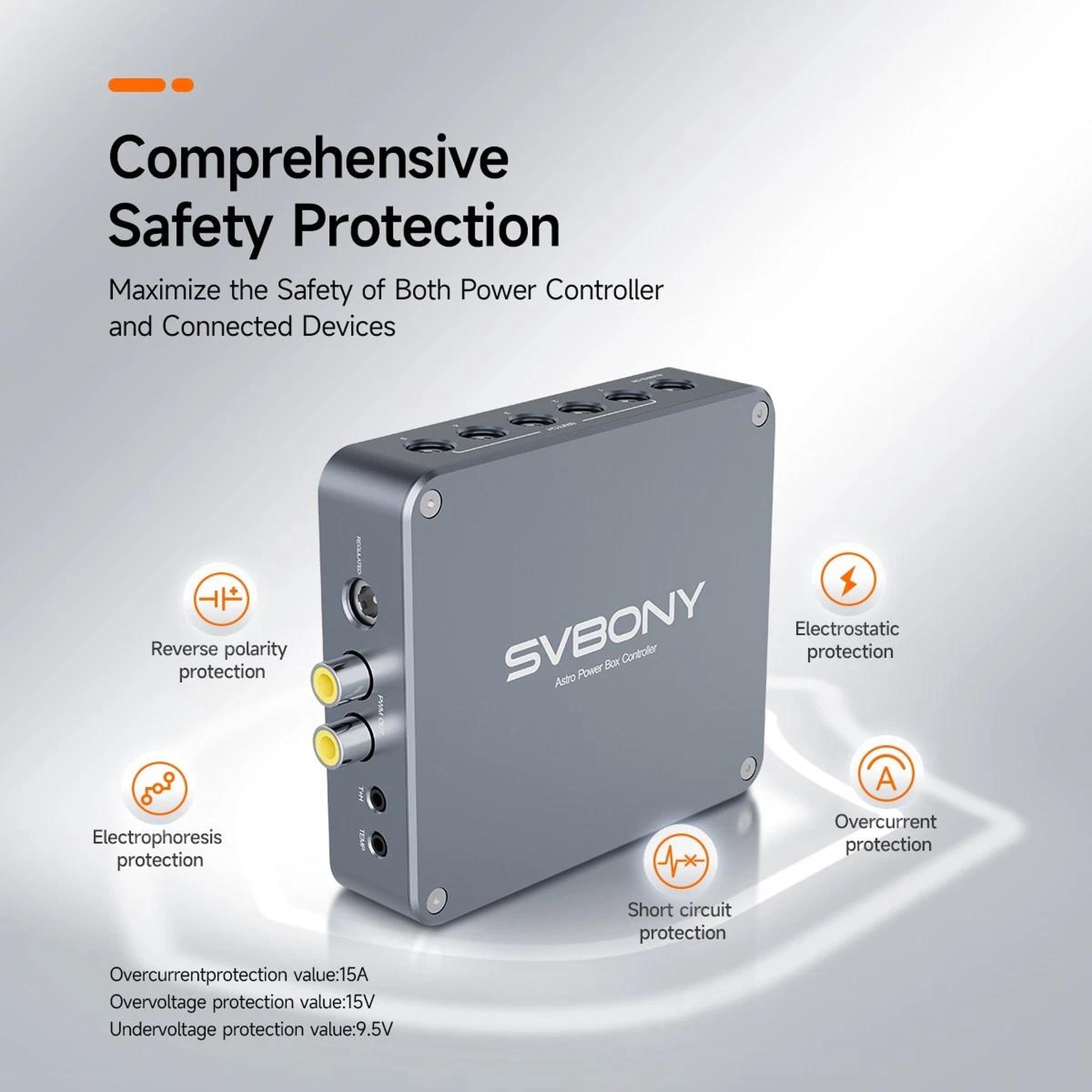 SVBONY SV241 Pro Smart Power Hub USB Control, Auto Dew for Astrophotography